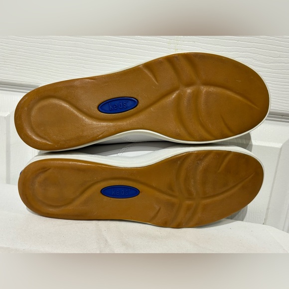 Keds White Leather Slip-On Sneakers - Picture 5 of 8
